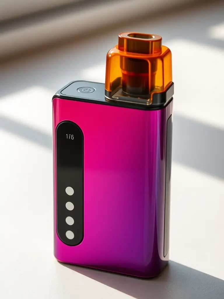 A detailed image of a modern pod system vape, disassembled to show its internal components and sleek design, emphasizing its refillable and rechargeable features for ChinaVapeFactories.com.