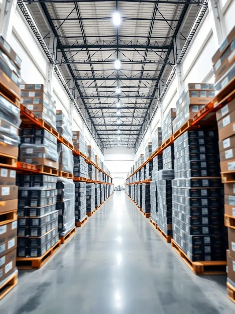 A photograph of a large shipment of vape products being prepared for export, emphasizing the scale and efficiency of China Vape Factories' bulk supply operations. The image should convey reliability and logistical expertise.